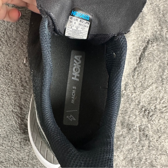 Hoka Women’s Mach 5 Black Running Shoes 7.5 B - Picture 8 of 9